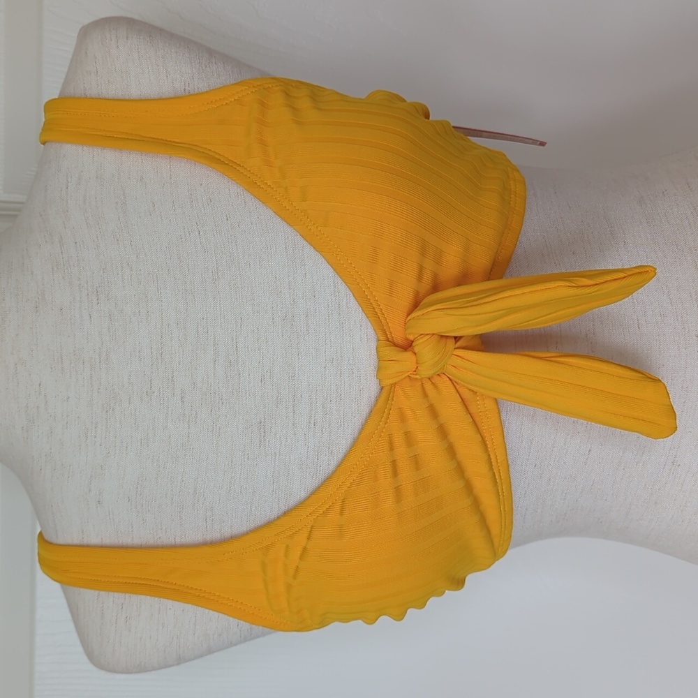Xhilaration Womens Yellow Bikini Top Size 8-10 New